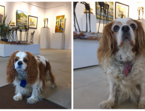 Pine Moon Fine Art Shop Dog on Duty